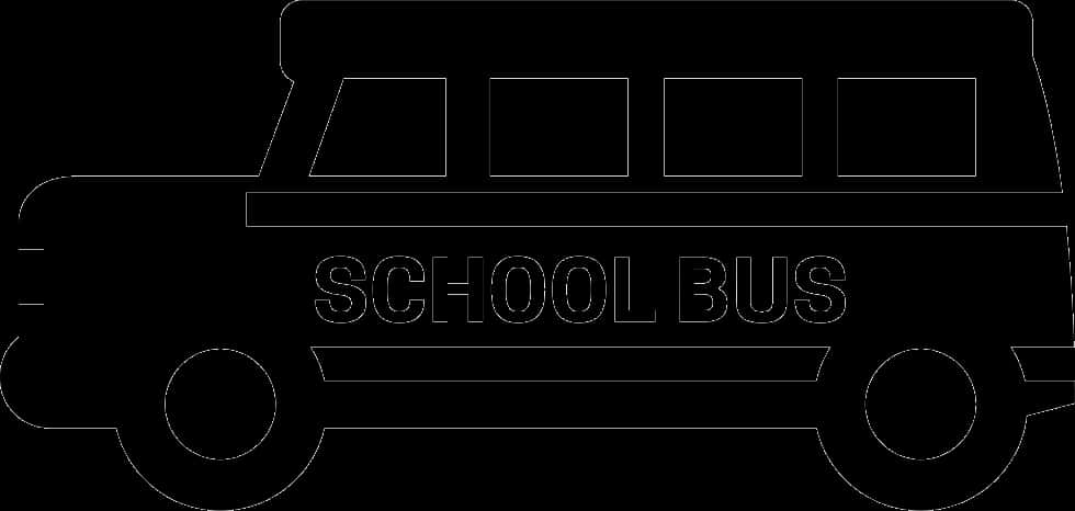 School Bus Silhouette Graphic