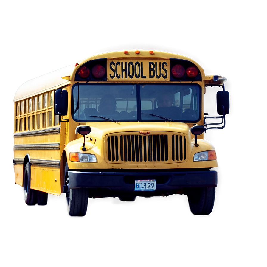 School Bus Under Sunny Sky Png Jqy11
