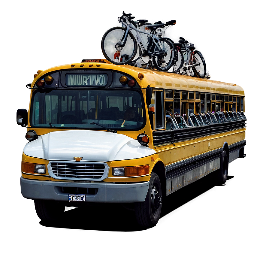 School Bus With Bicycle Rack Png 88