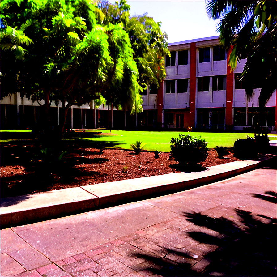 School Campus View Png Pci