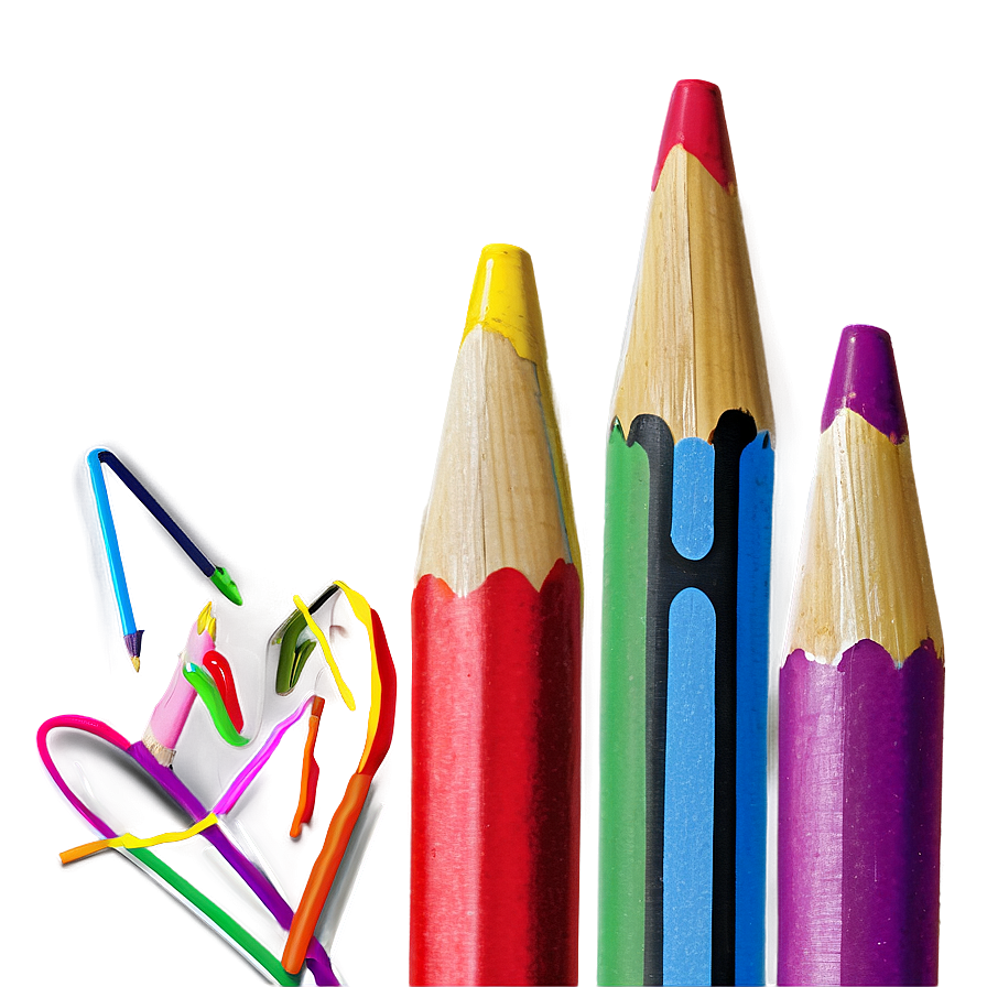 School Crayons Supplies Png 40