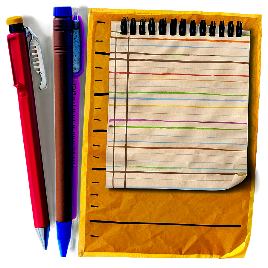 School Note Paper Png 06262024