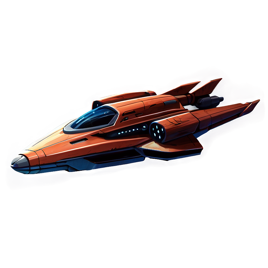 Sci-fi Starship Art Png Nlj