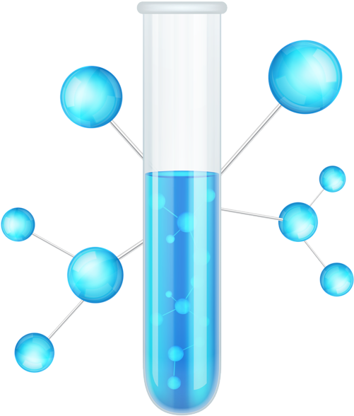 Science Test Tube Network Concept