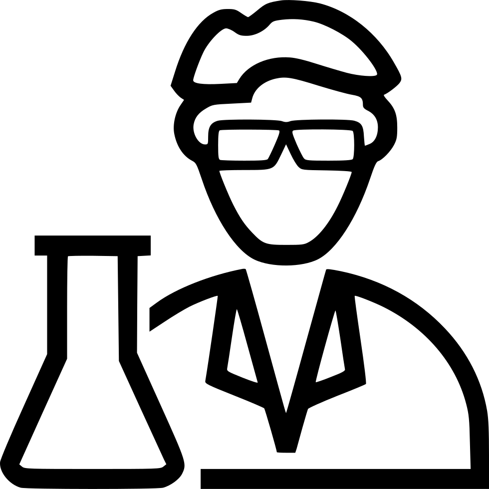 Scientist Iconwith Flask