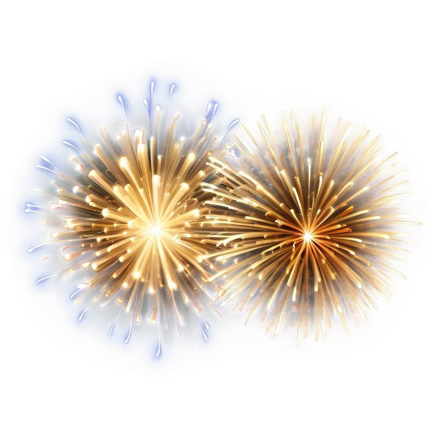 Scintillating Gold Fireworks Png Iiq54