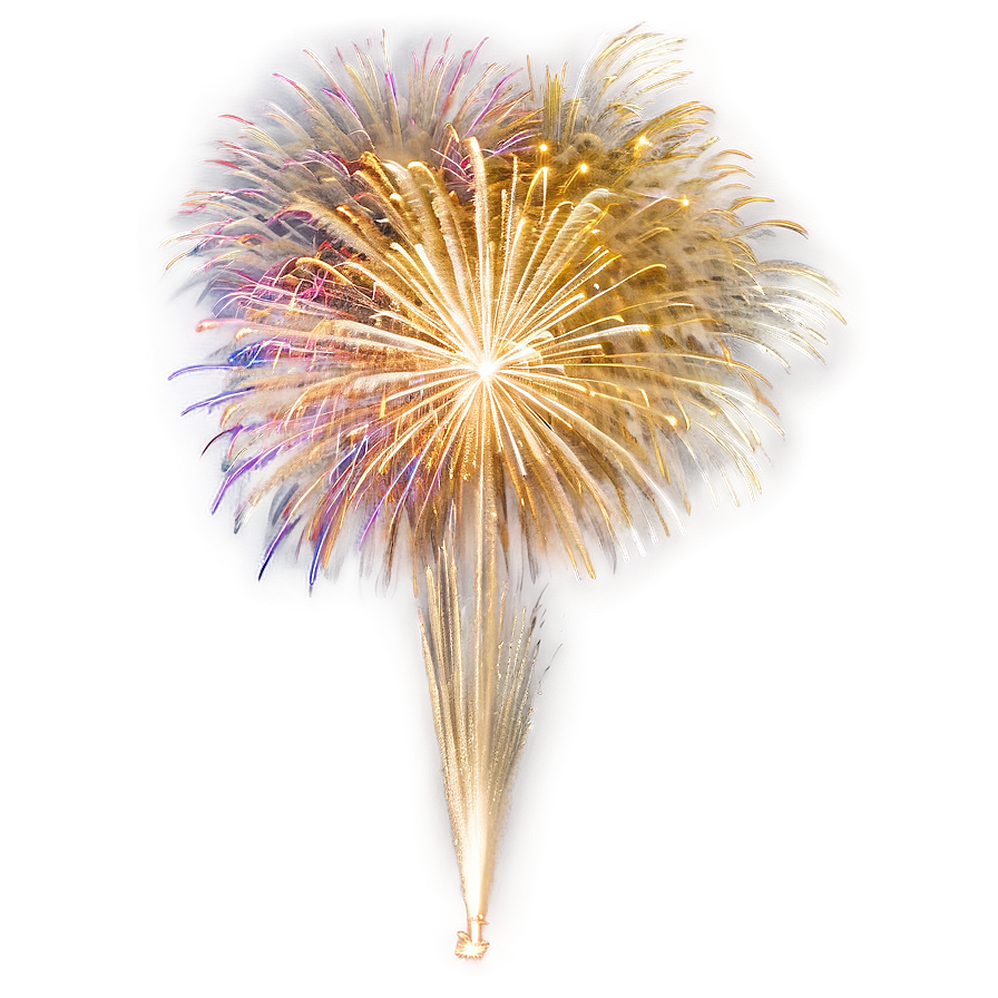 Scintillating Gold Fireworks Png Kyh64