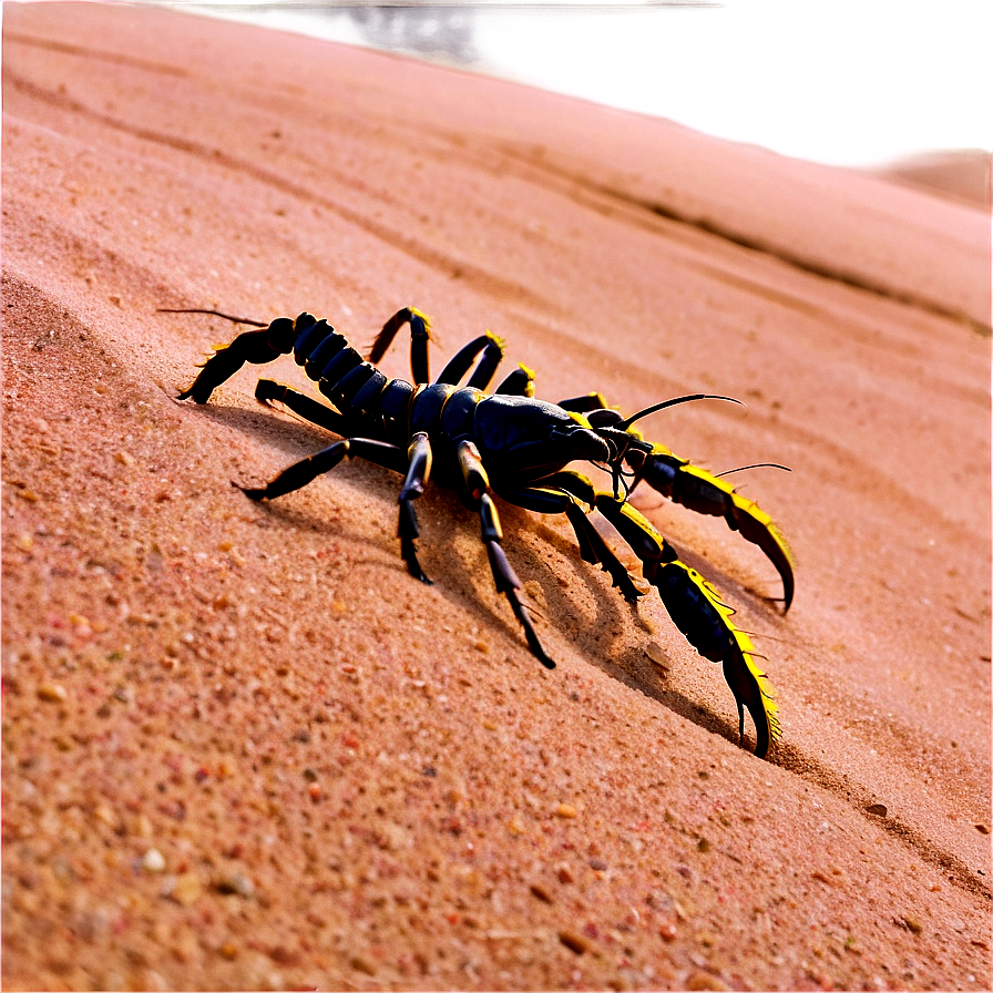 Scorpion On Sand Dune Png Wwu11