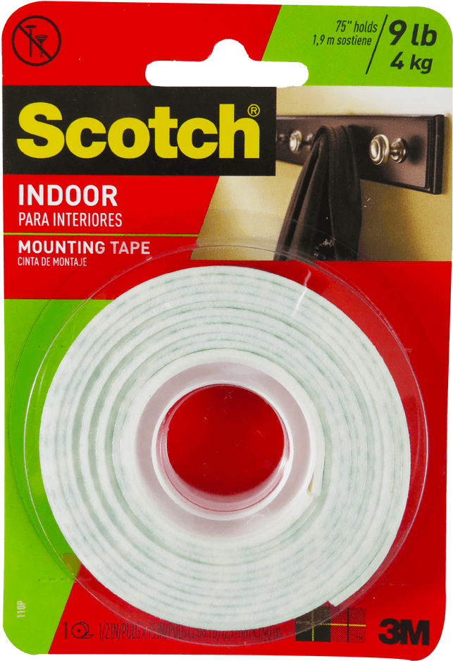 Scotch Indoor Mounting Tape Packaging