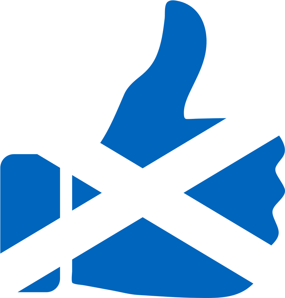 Scottish Flag Thumbs Up Graphic