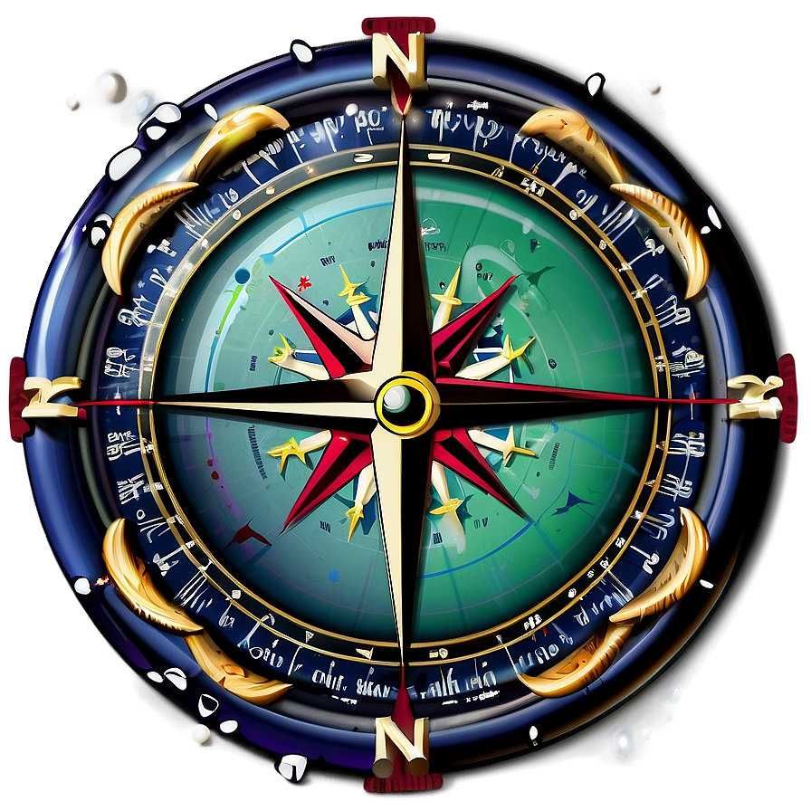 Sea Navigation Compass Rose Png 05252024