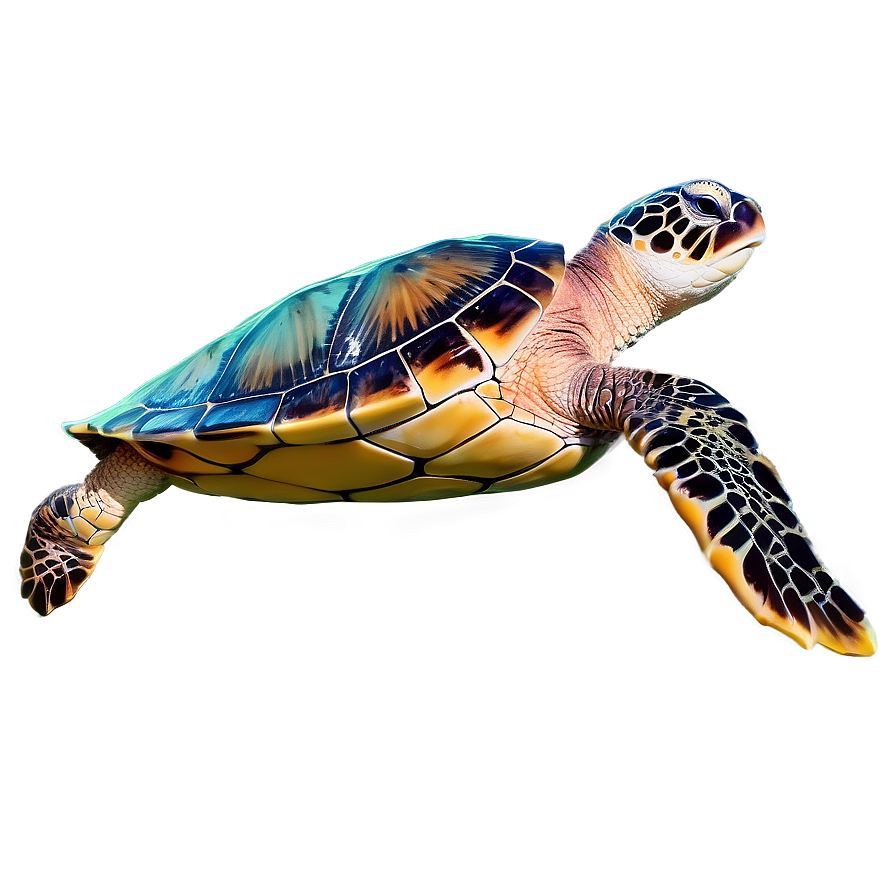 Sea Turtle With Coral Reef Png 85