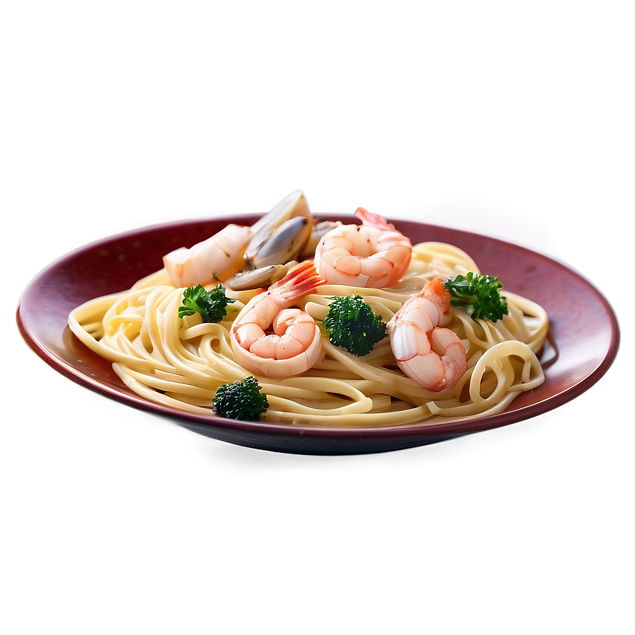 Seafood Linguine Pasta Png Phn34