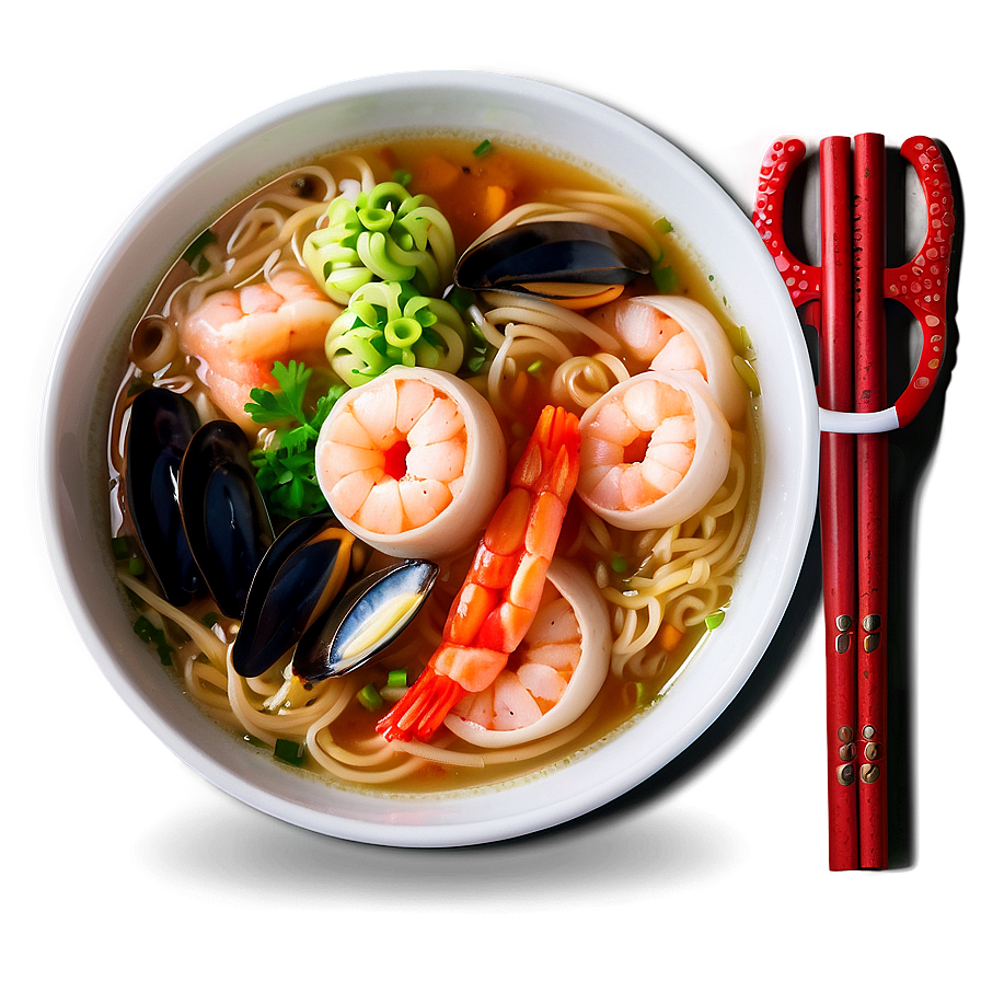 Seafood Ramen Delight Png Inc