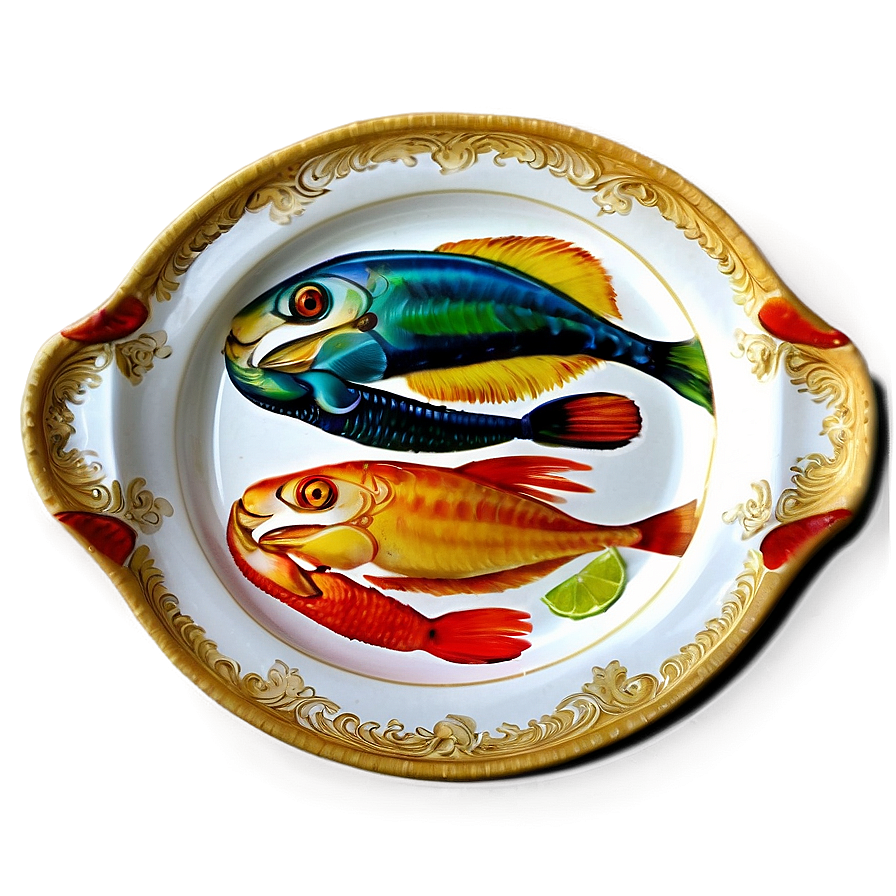 Seafood Serving Plates Png 79