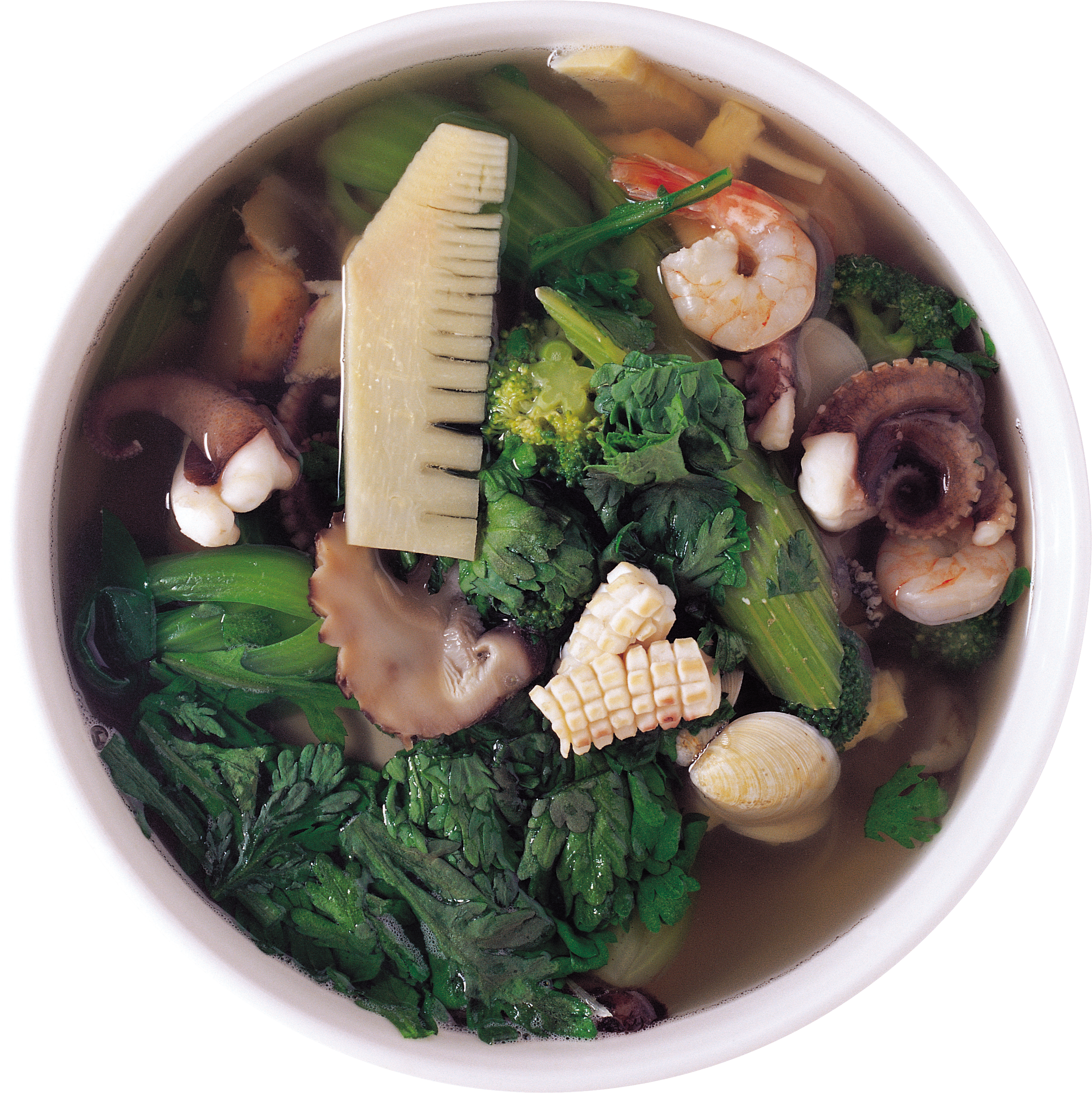 Seafood Vegetable Soup Bowl