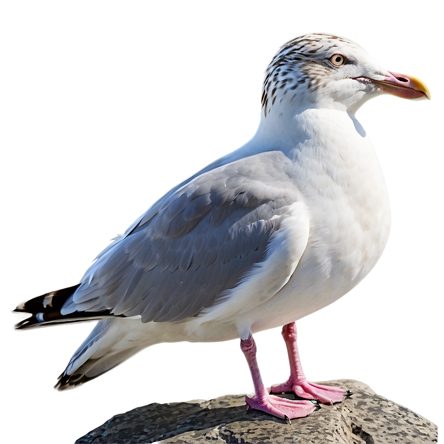 Seagull On Rock Png Xts67