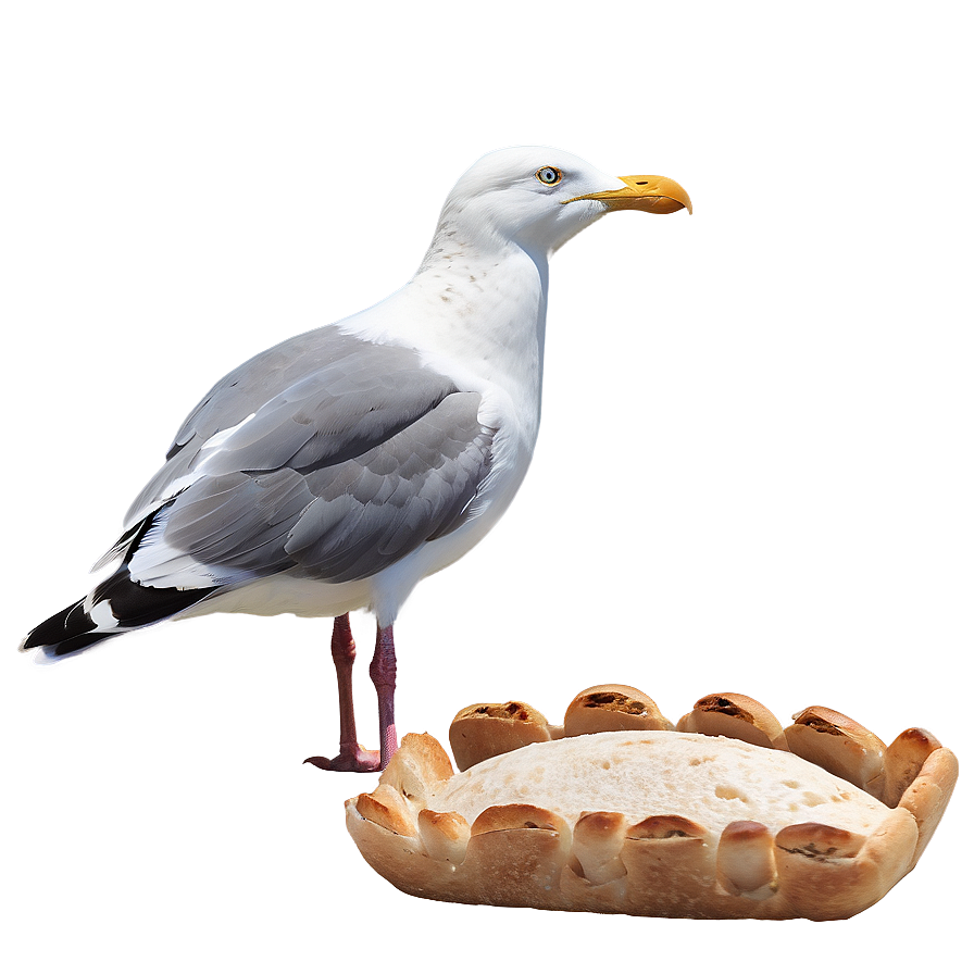 Seagull With Bread Png Hjo