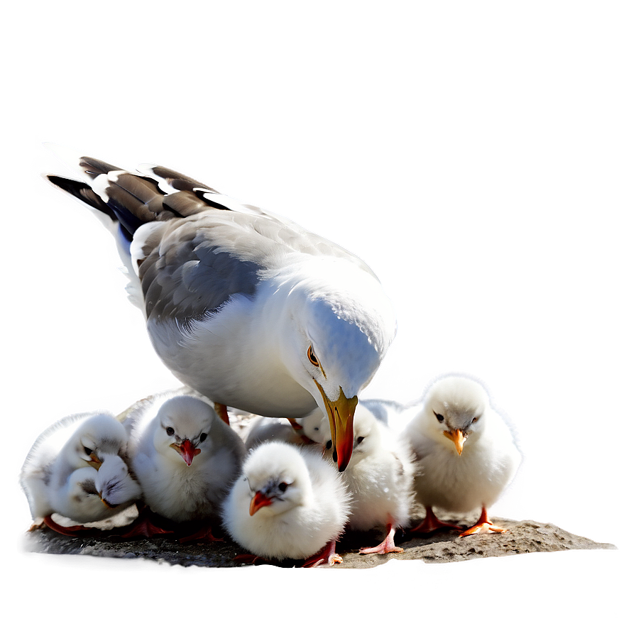 Seagull With Chicks Png 99