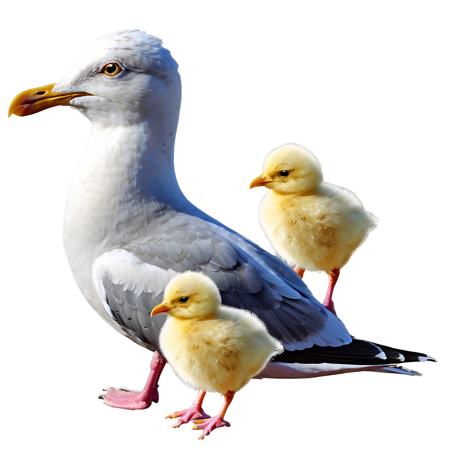 Seagull With Chicks Png Rpx92