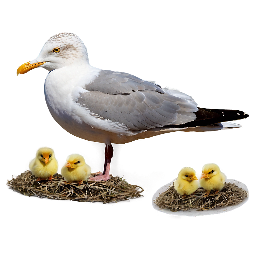 Seagull With Chicks Png Vfq84