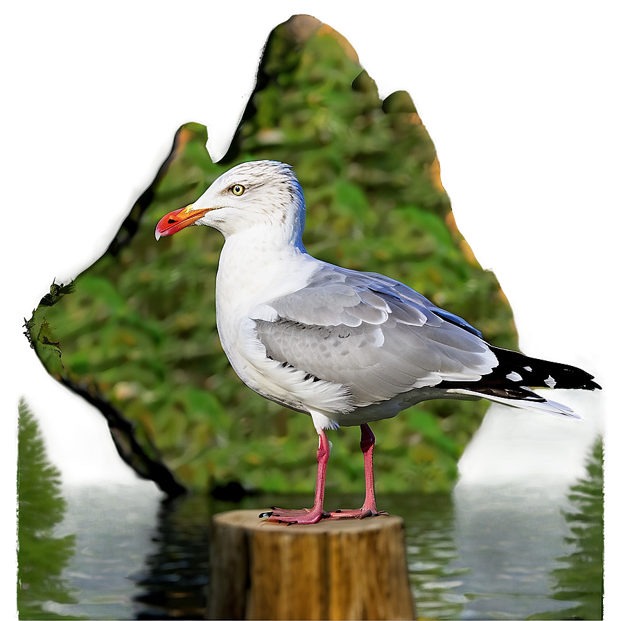 Seagull With Fish Png 05242024