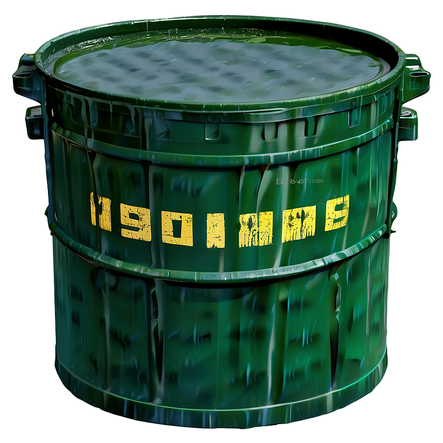 Sealed Toxic Waste Container Png Una