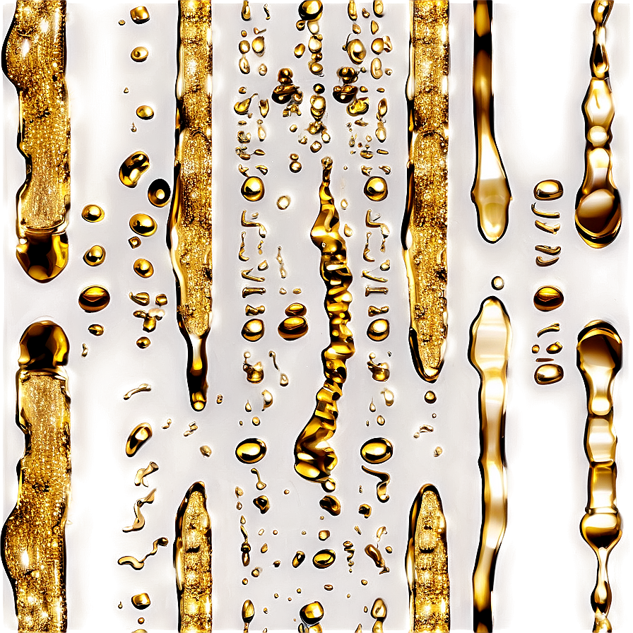 Seamless Gold Glitter Drip Png Faa