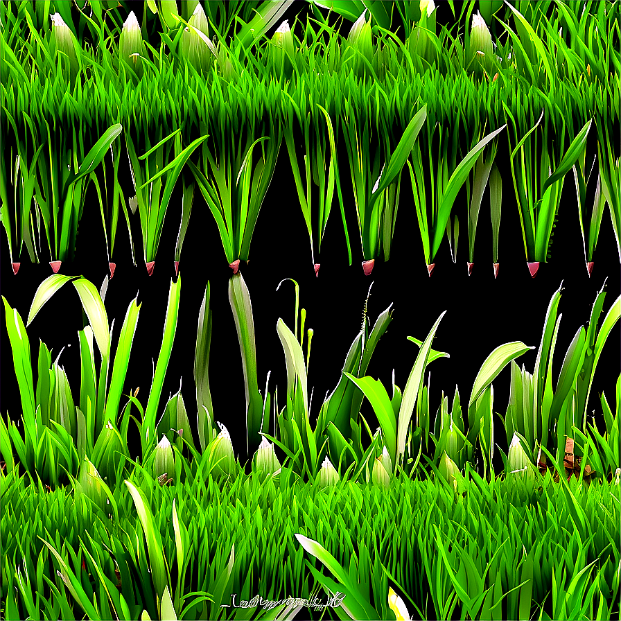 Seamless Green Grass Pattern Png Vtc75