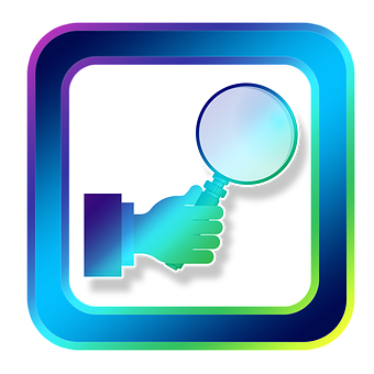 Search Icon Neon Glow