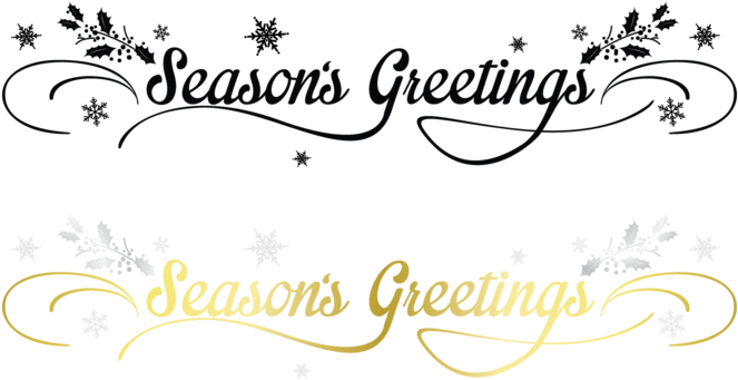 Seasons Greetings Calligraphy