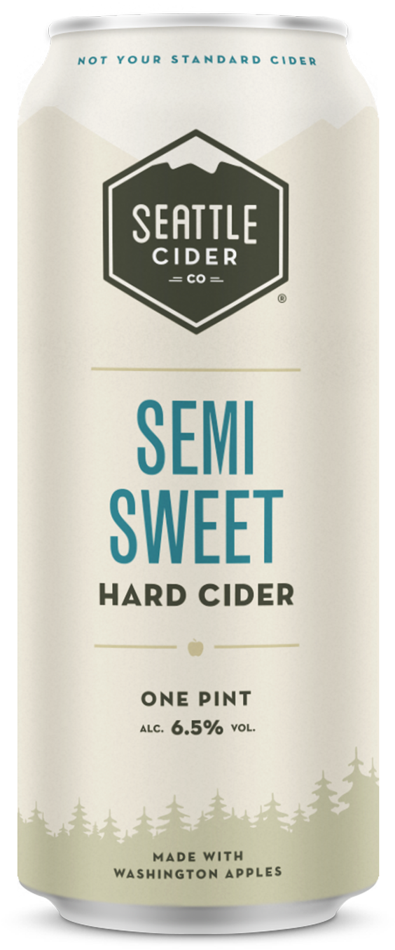 Seattle Cider Semi Sweet Hard Cider Can