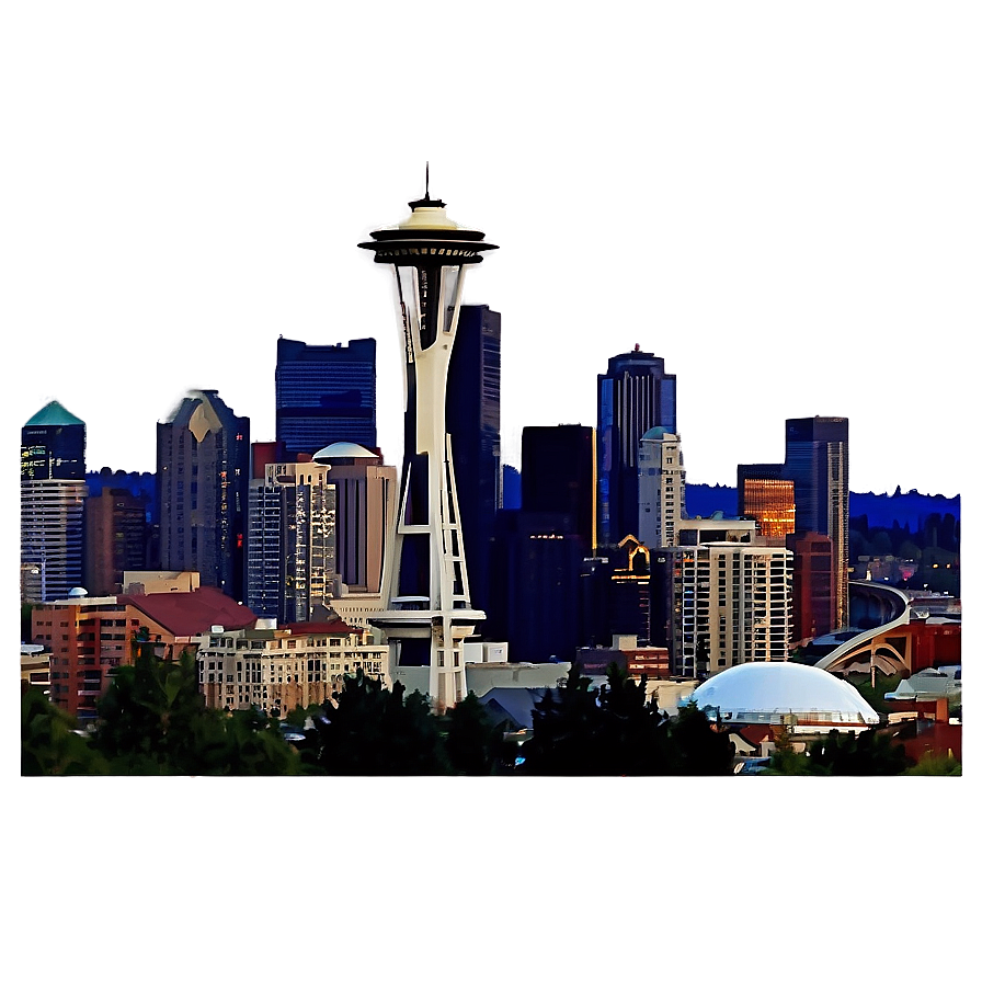 Seattle Skyline And Columbia Tower Png 74