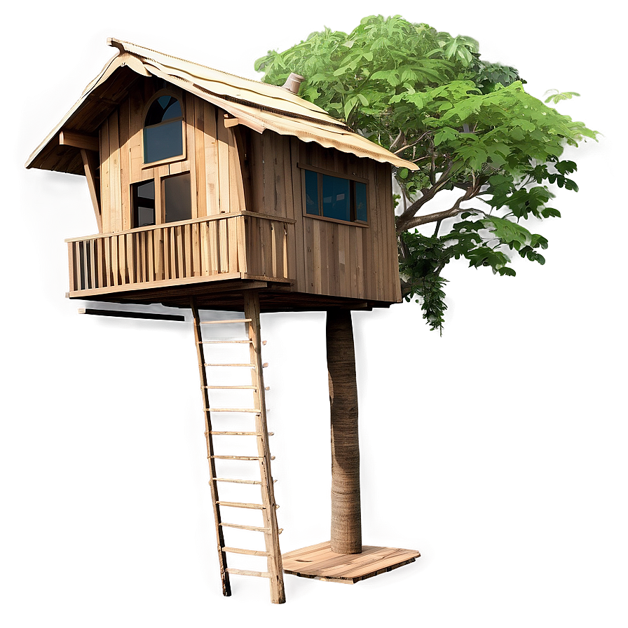 Secluded Tree House Png 06282024