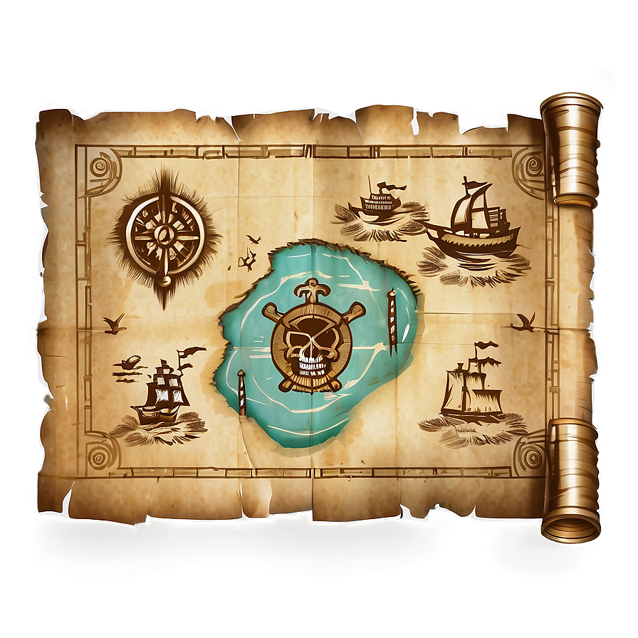 Secret Pirate Map Png 06252024