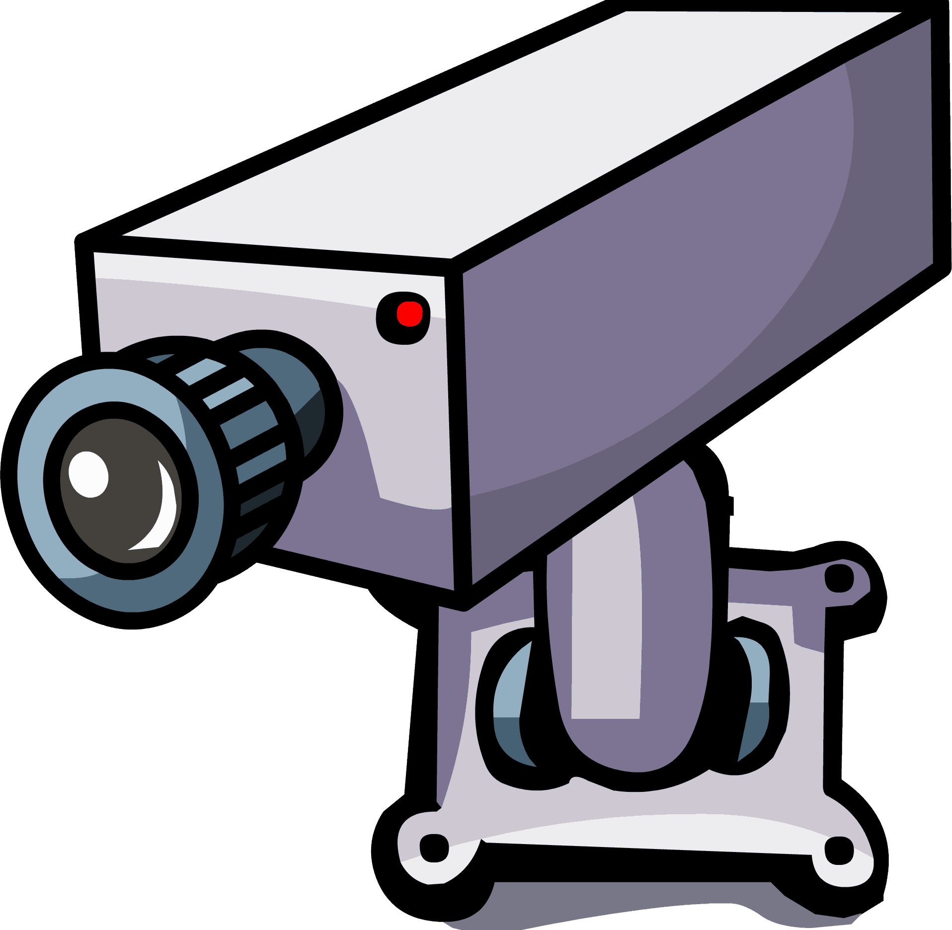 Security Camera Cartoon Illustration