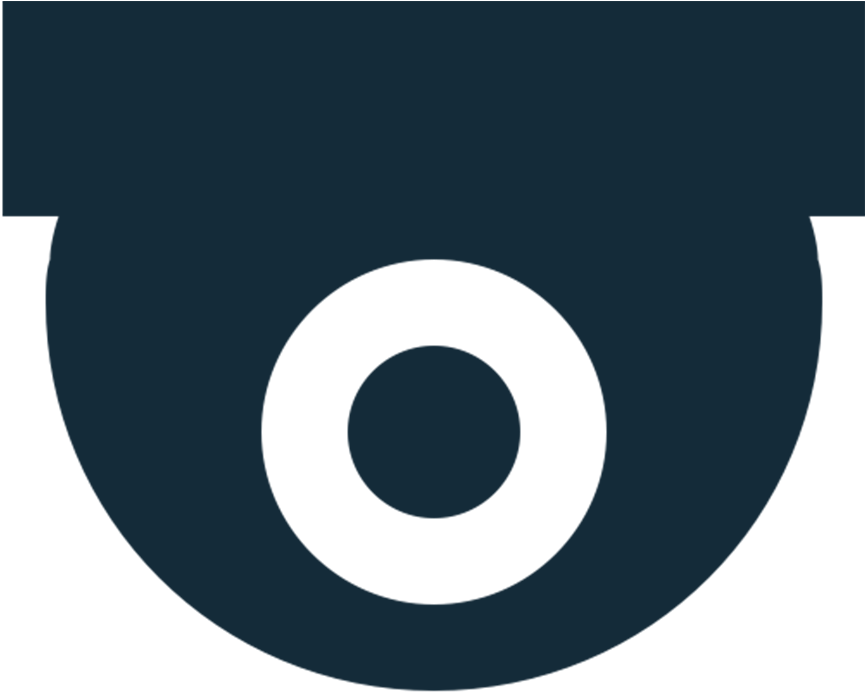 Security Camera Icon_ Blue Background