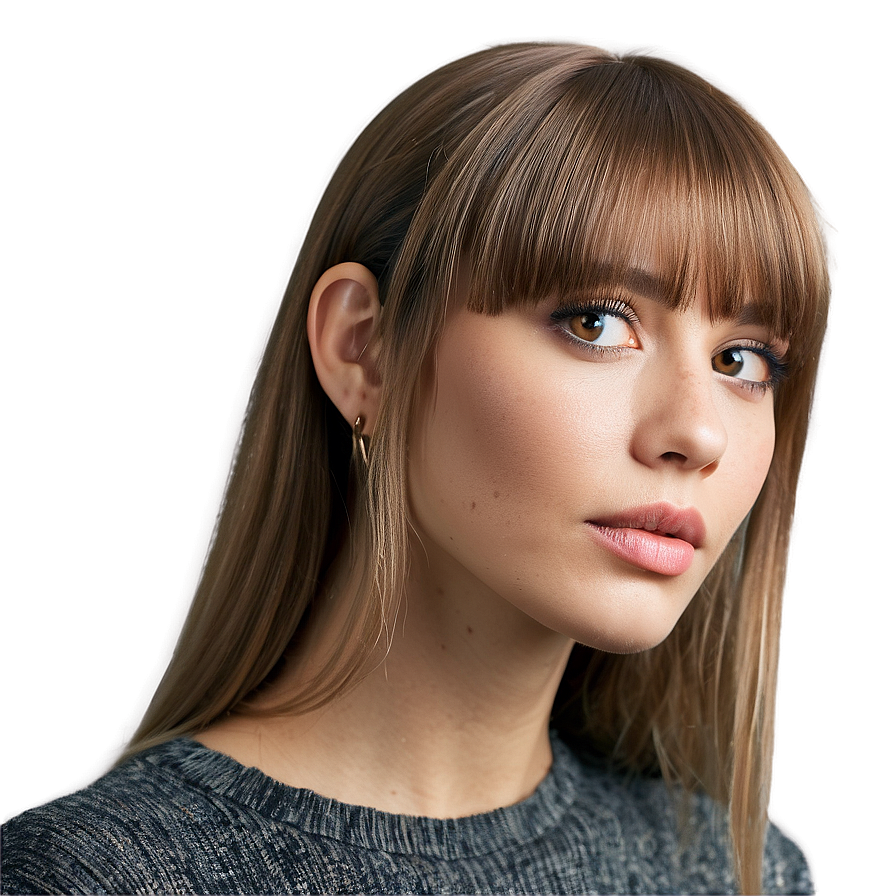 See-through Bangs Style Png 6