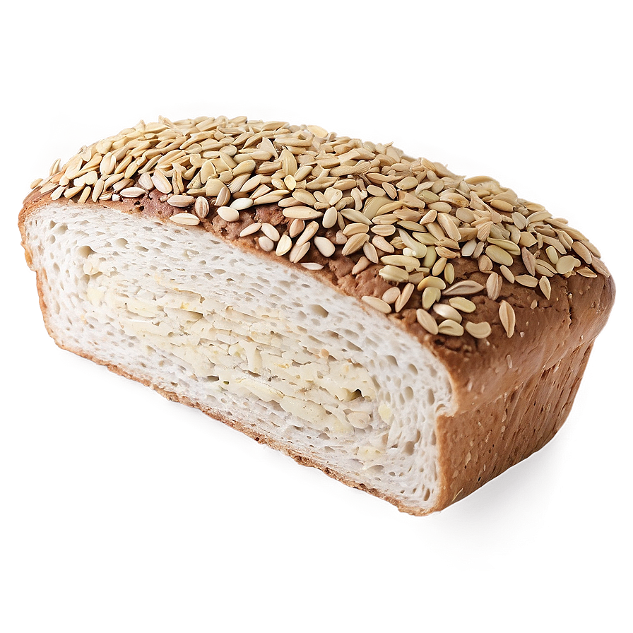 Seed Topped Bread Slice Png Her