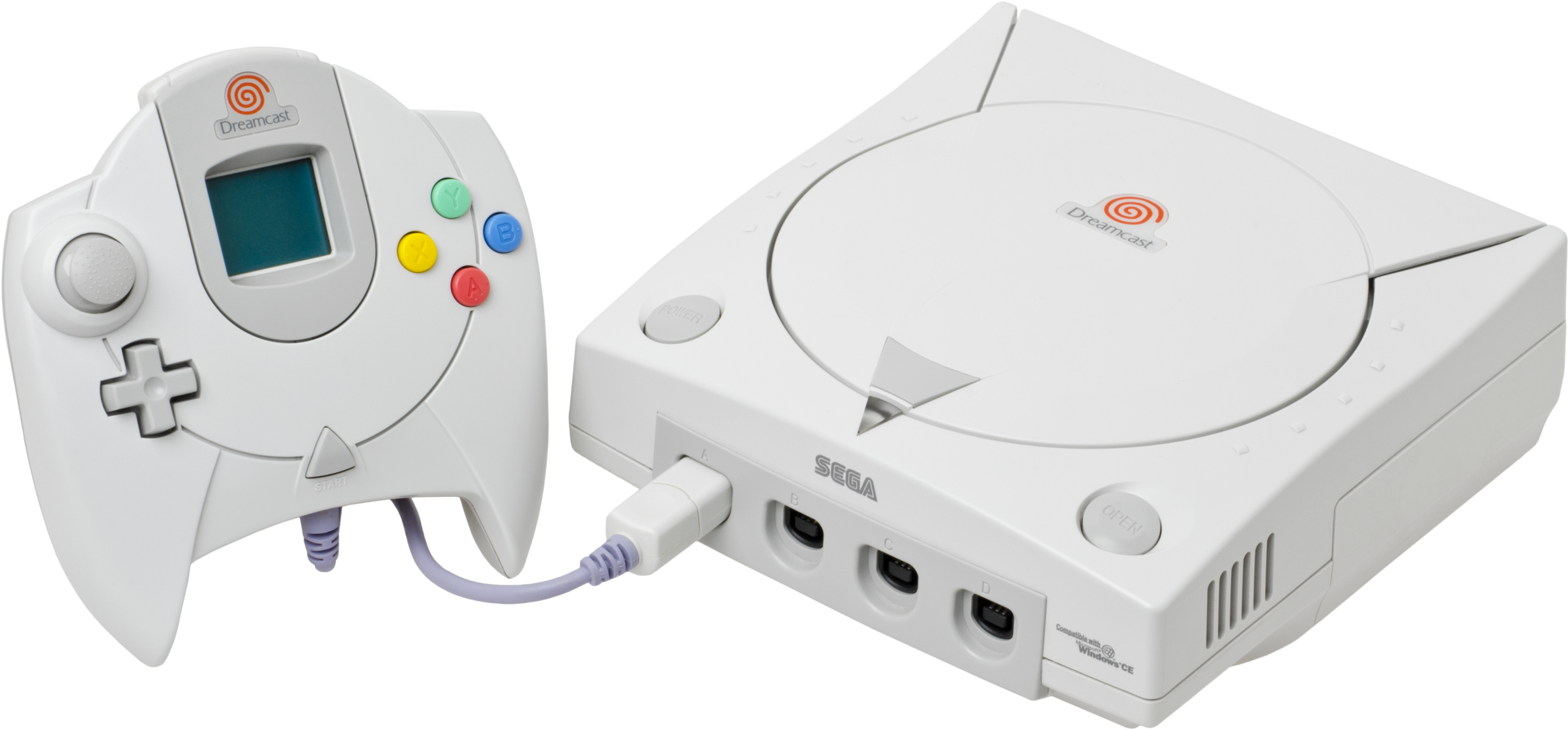 Sega Dreamcast Consoleand Controller