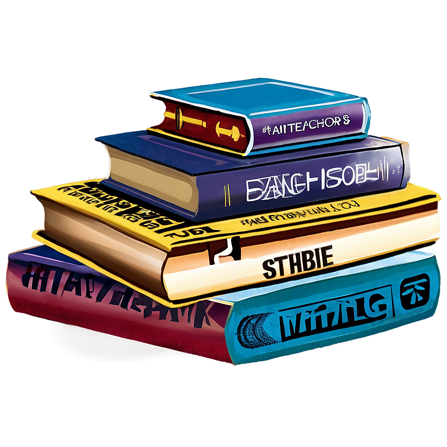 Self-help Books Stack Png 76