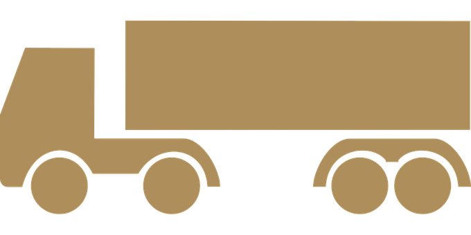 Semi Truck Silhouette Graphic