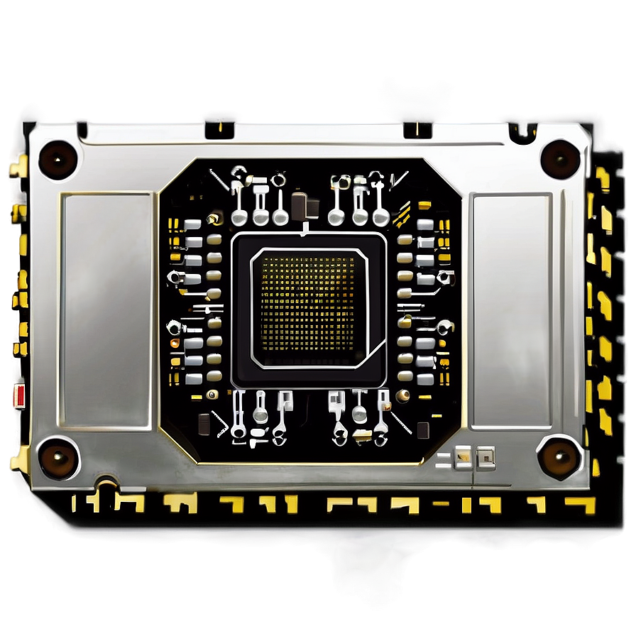 Semiconductor Microchip Vector Png Xva15