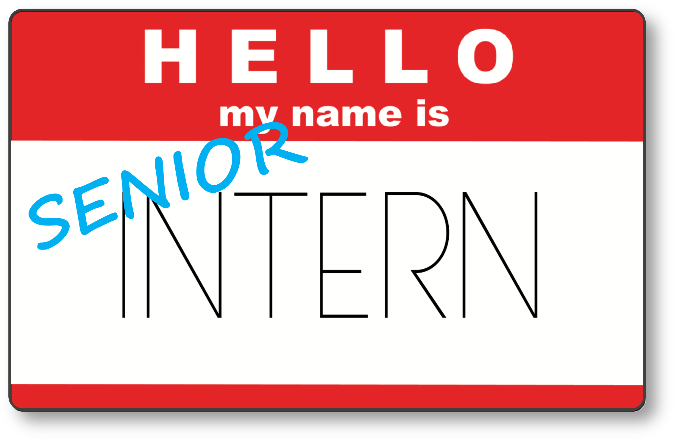 Senior Intern Name Tag