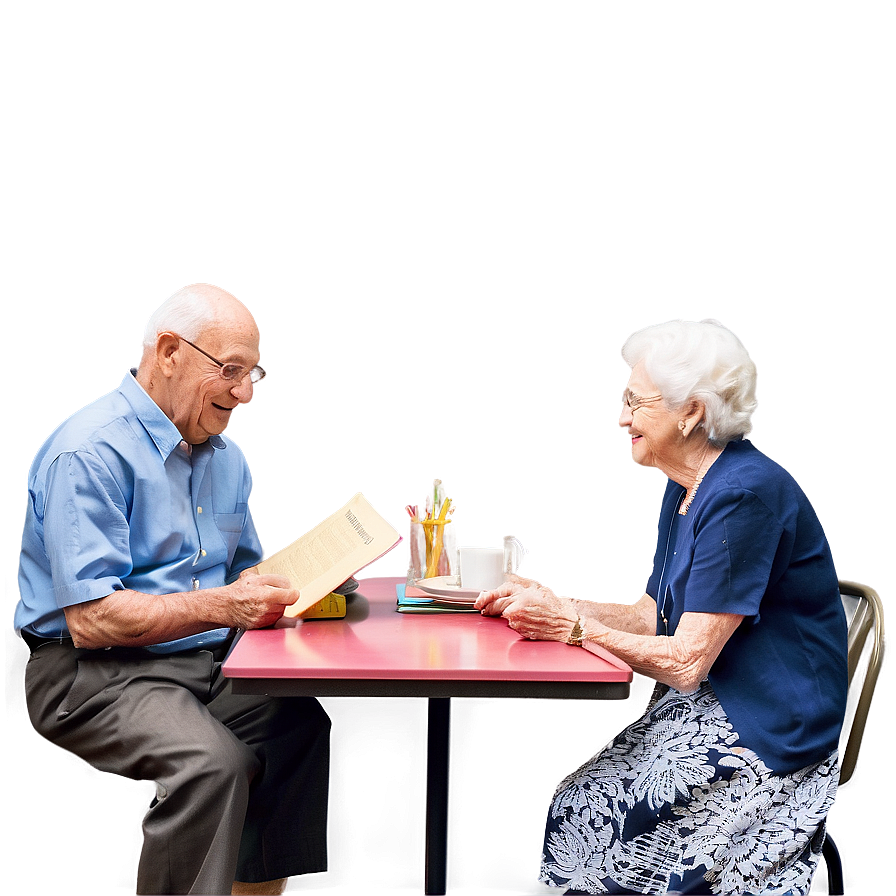 Seniors At Book Club Png Nuu52