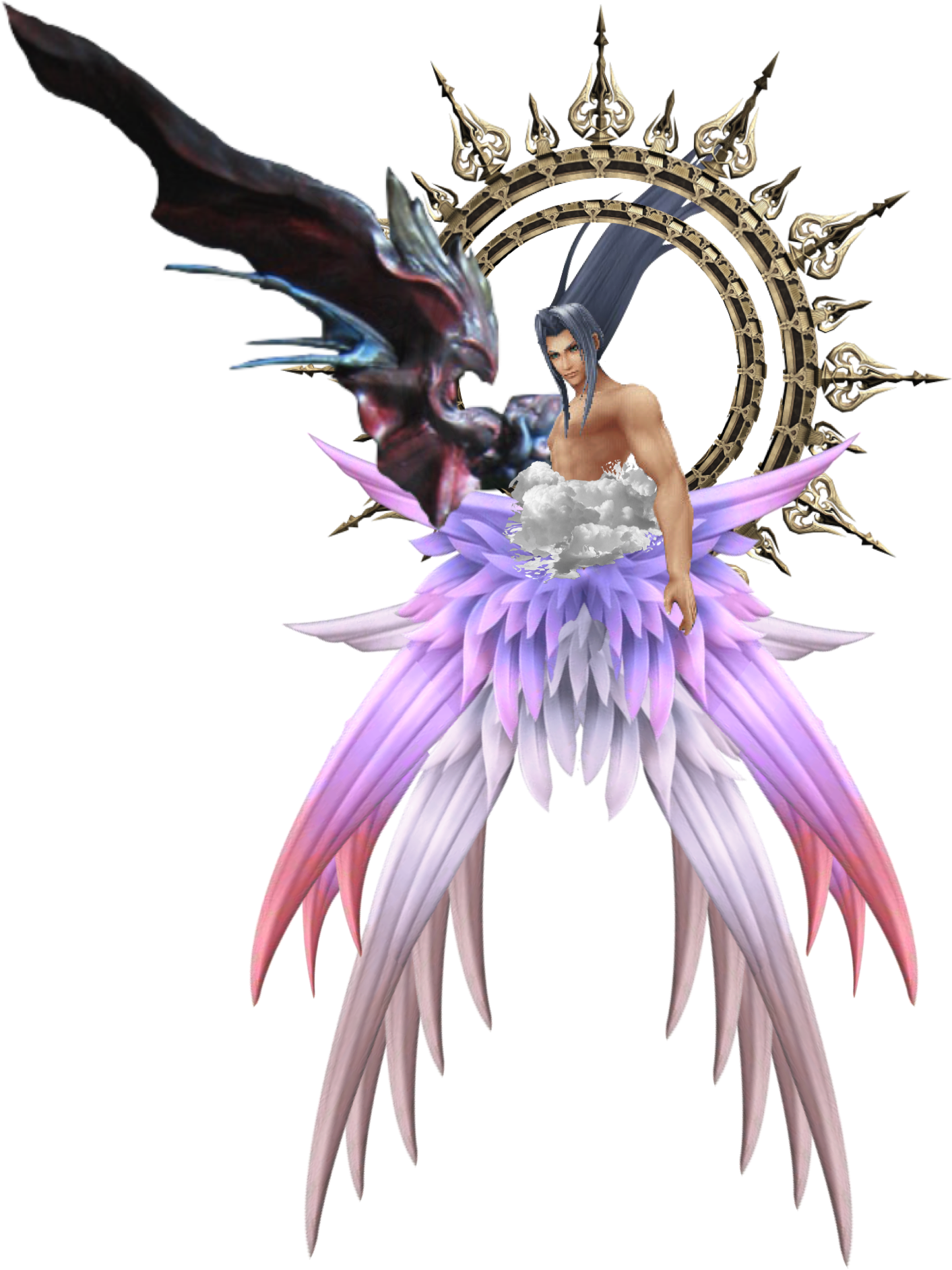 Sephiroth Final Fantasy Floral Fusion