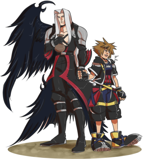 Sephirothand Sora Illustration