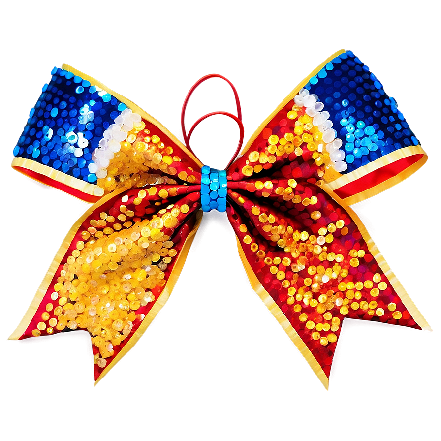 Sequin Cheer Bow Png Dvs86