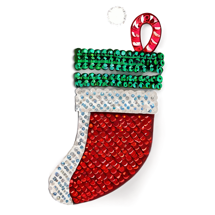 Sequin Christmas Stocking Png Sje