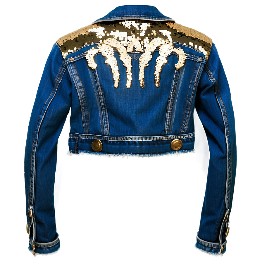 Sequin Denim Jacket Png Dbj15